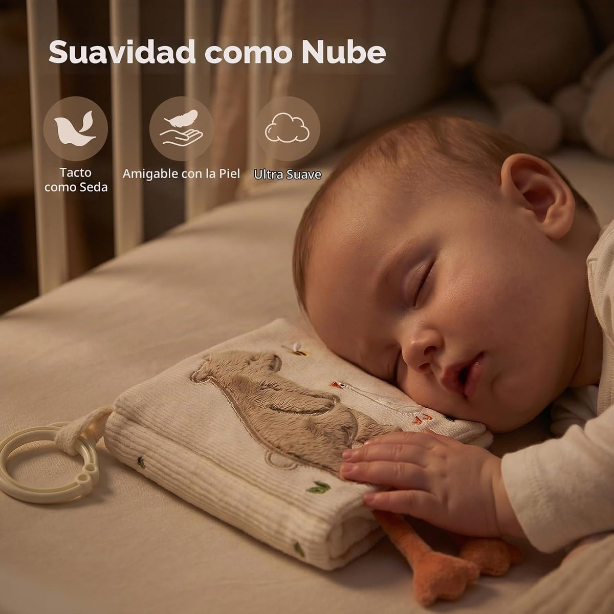 let's make Libro de bebé suave, libros de tela arrugada sensori...