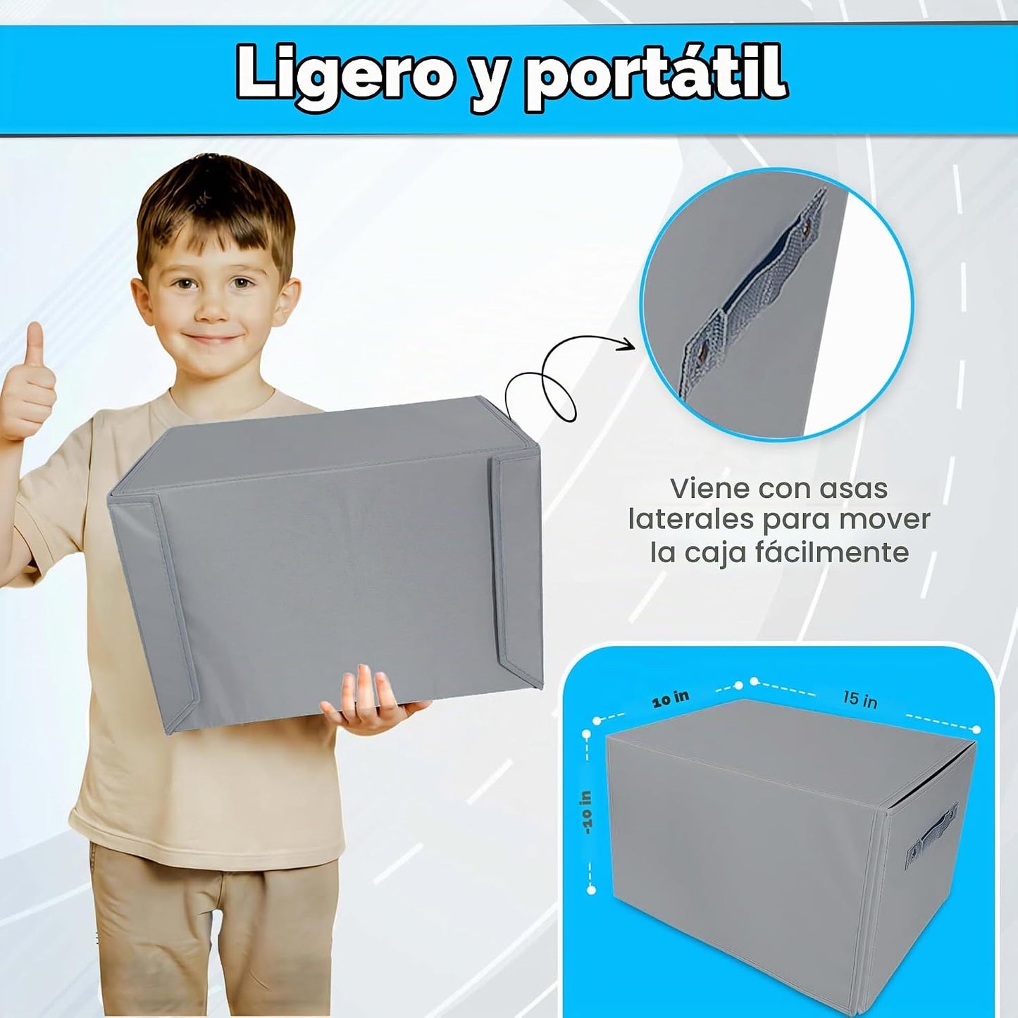 SAM AND MABEL Caja de garaje de juguete con alfombrilla de juego \u...