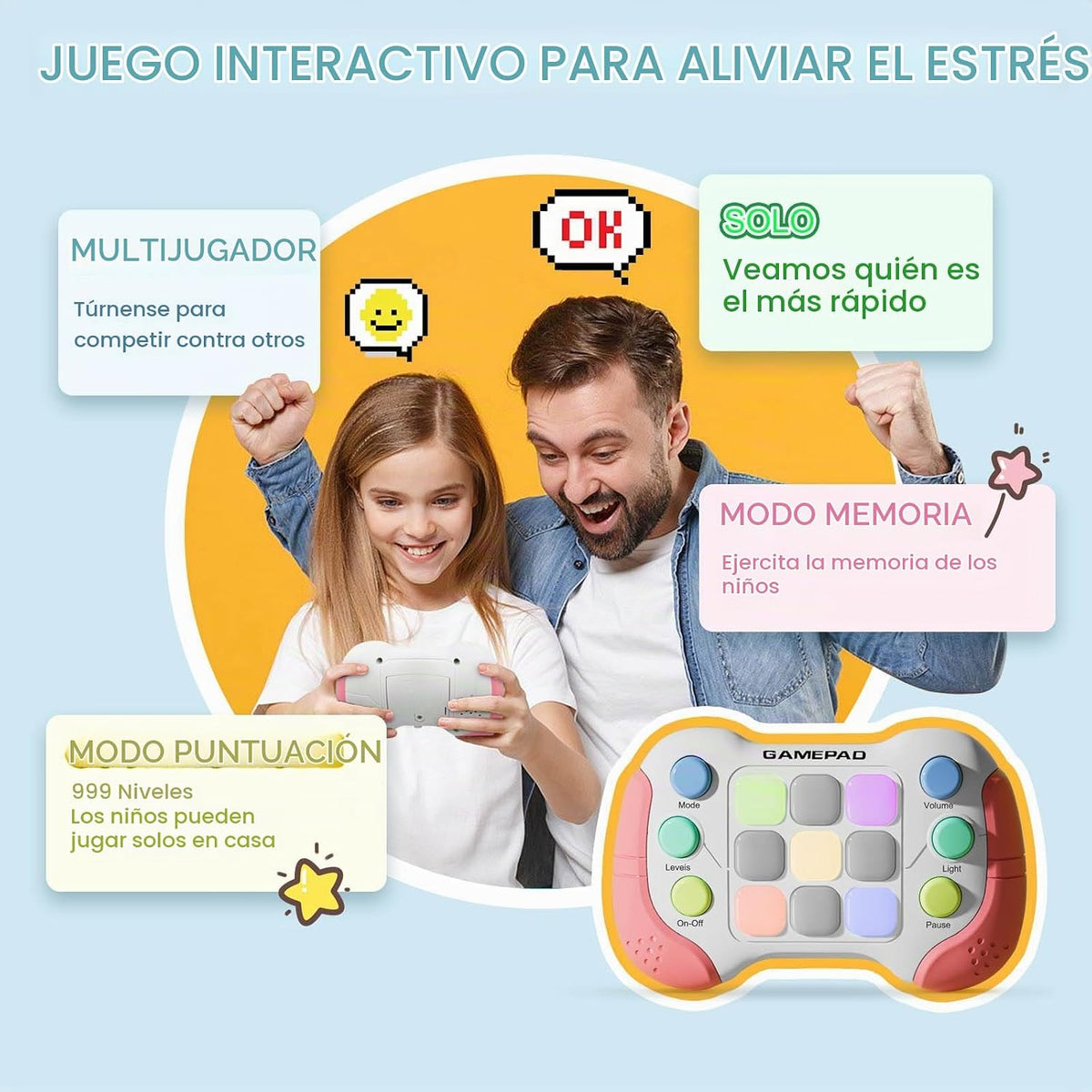 Juguete de mano mejorado para niños y adolescentes | Mejora la reac...