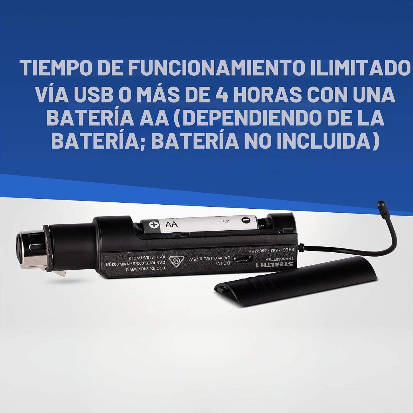 ALTO Sistema de audio inalámbrico Stealth 1 Mono UHF XLR | Juego de...