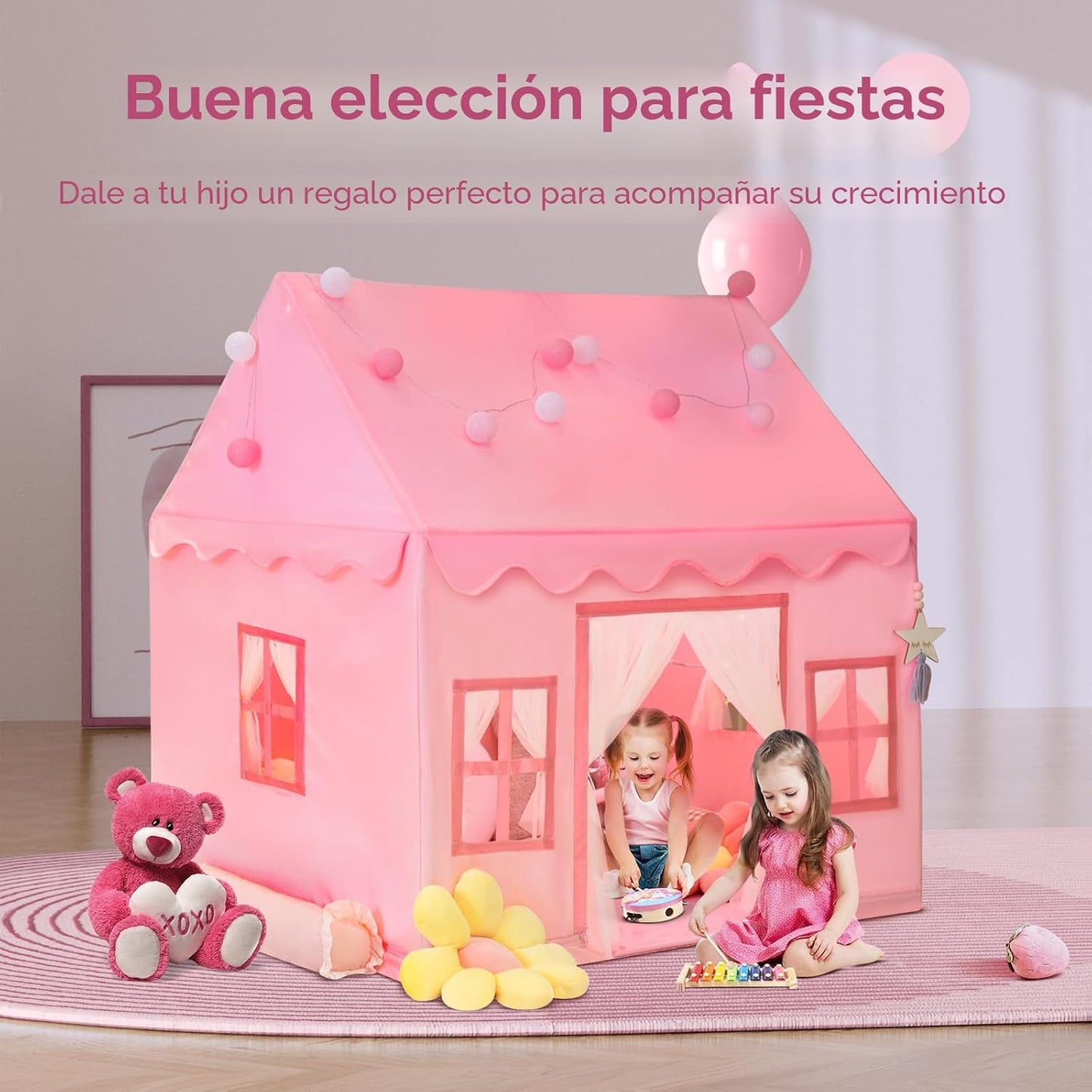 RONGFA - Tienda de campaña grande para niños, casa de juegos básica...