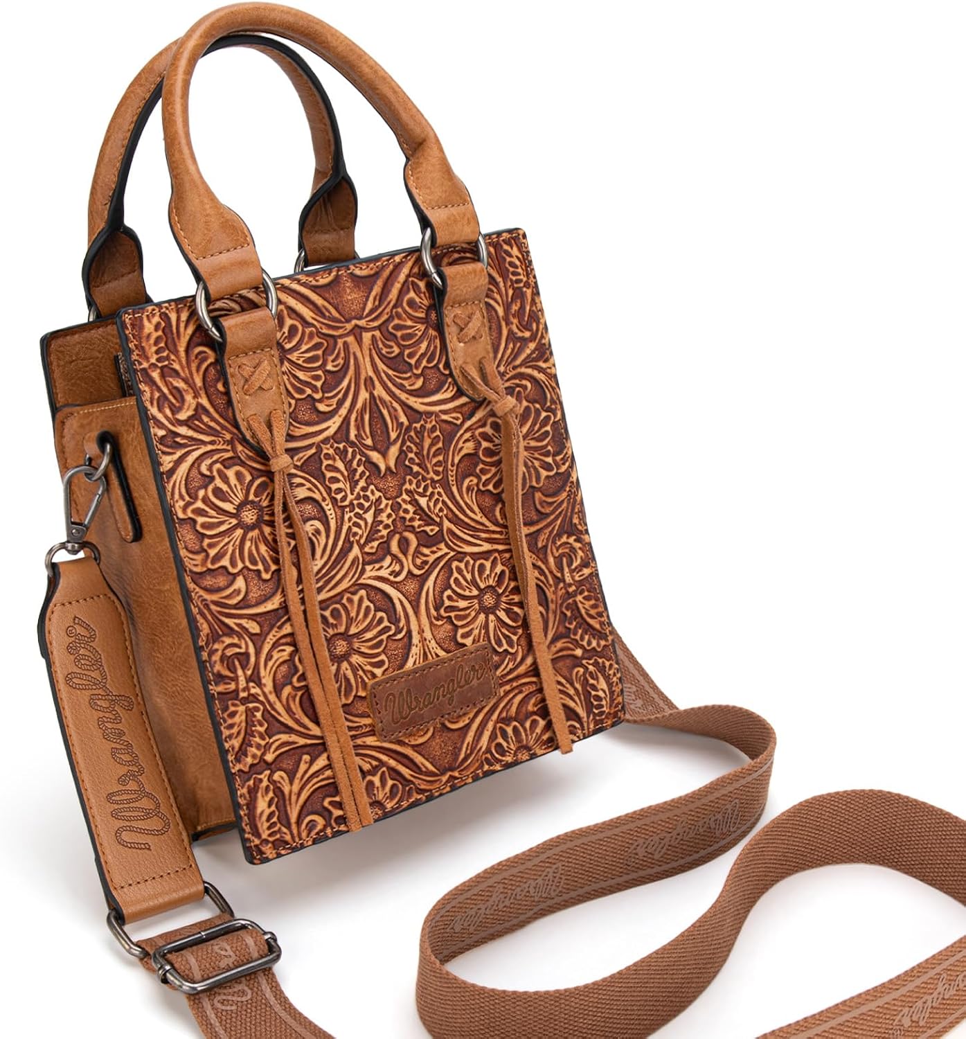 Wrangler Bolso Cruzado en Relieve para Mujer con Asa Superior, Bols...