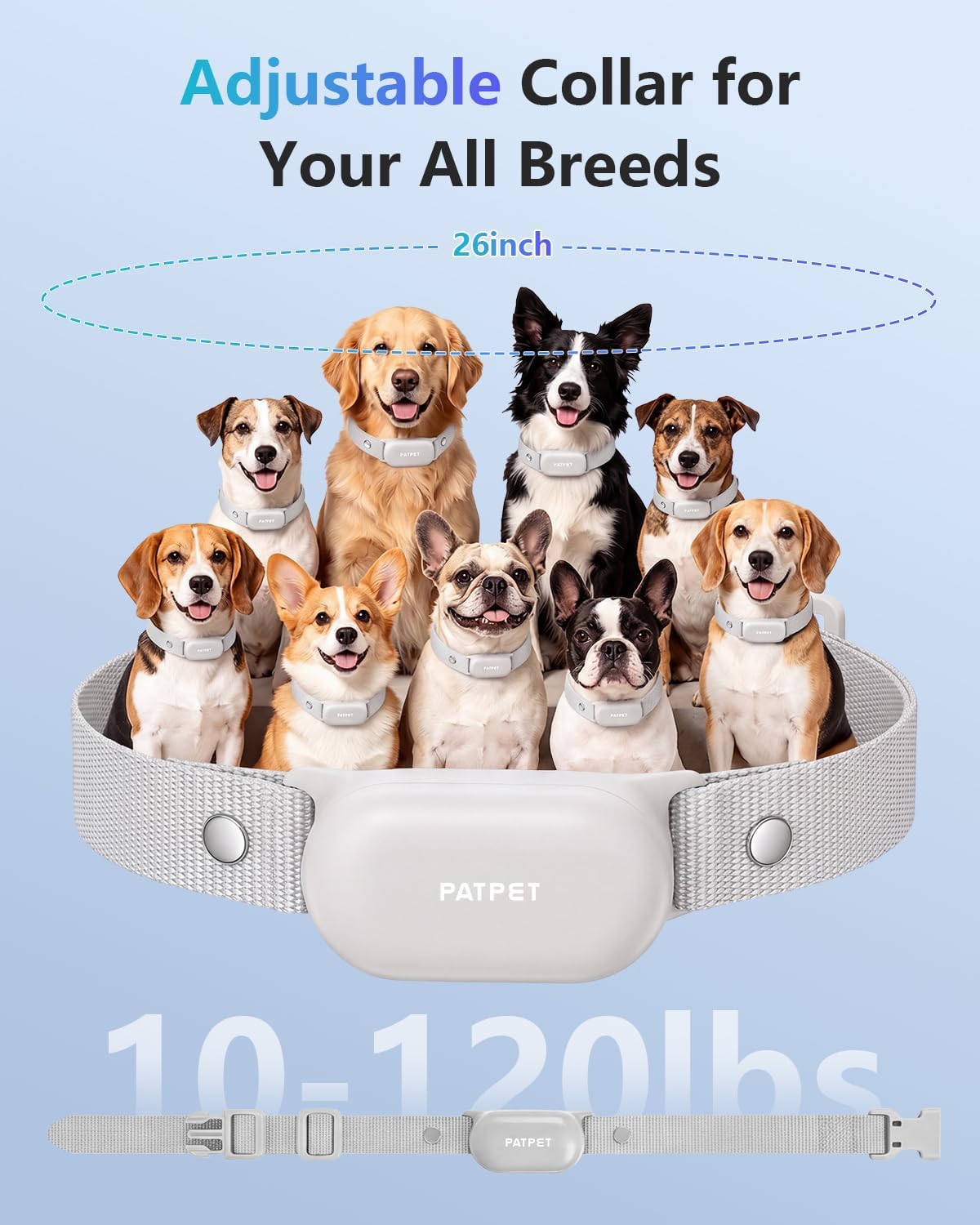 PATPET Collar de entrenamiento para perros con control remoto - Col...
