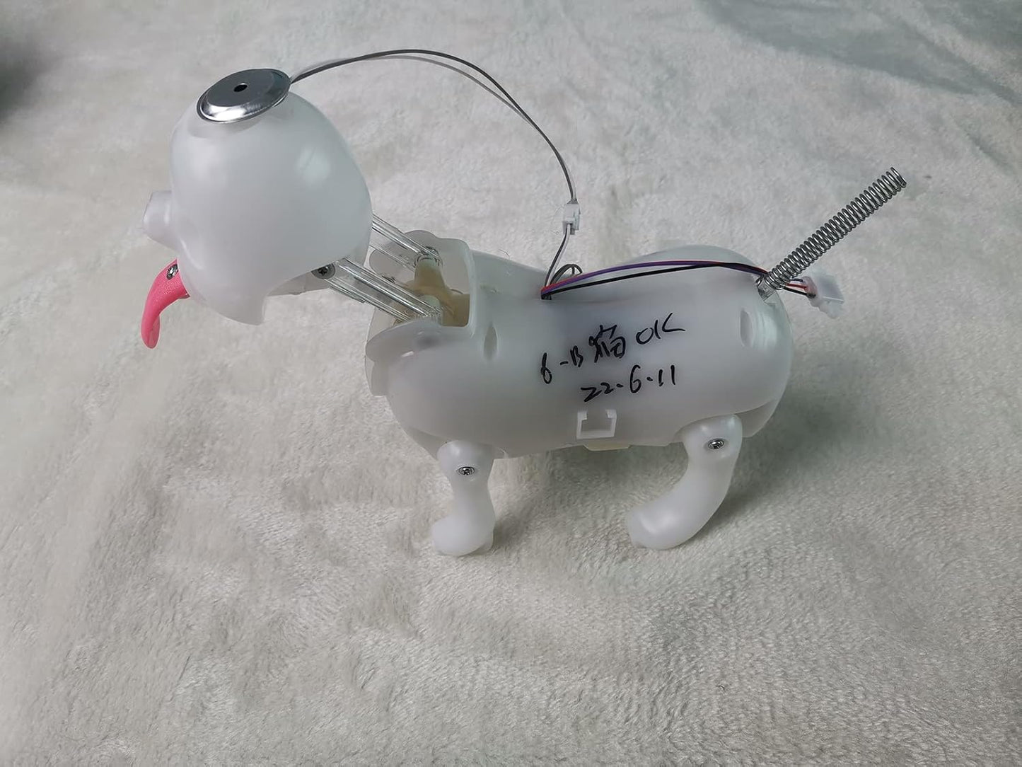 Juguete de perro de peluche electrónico caminante de Pomeranian, ca...