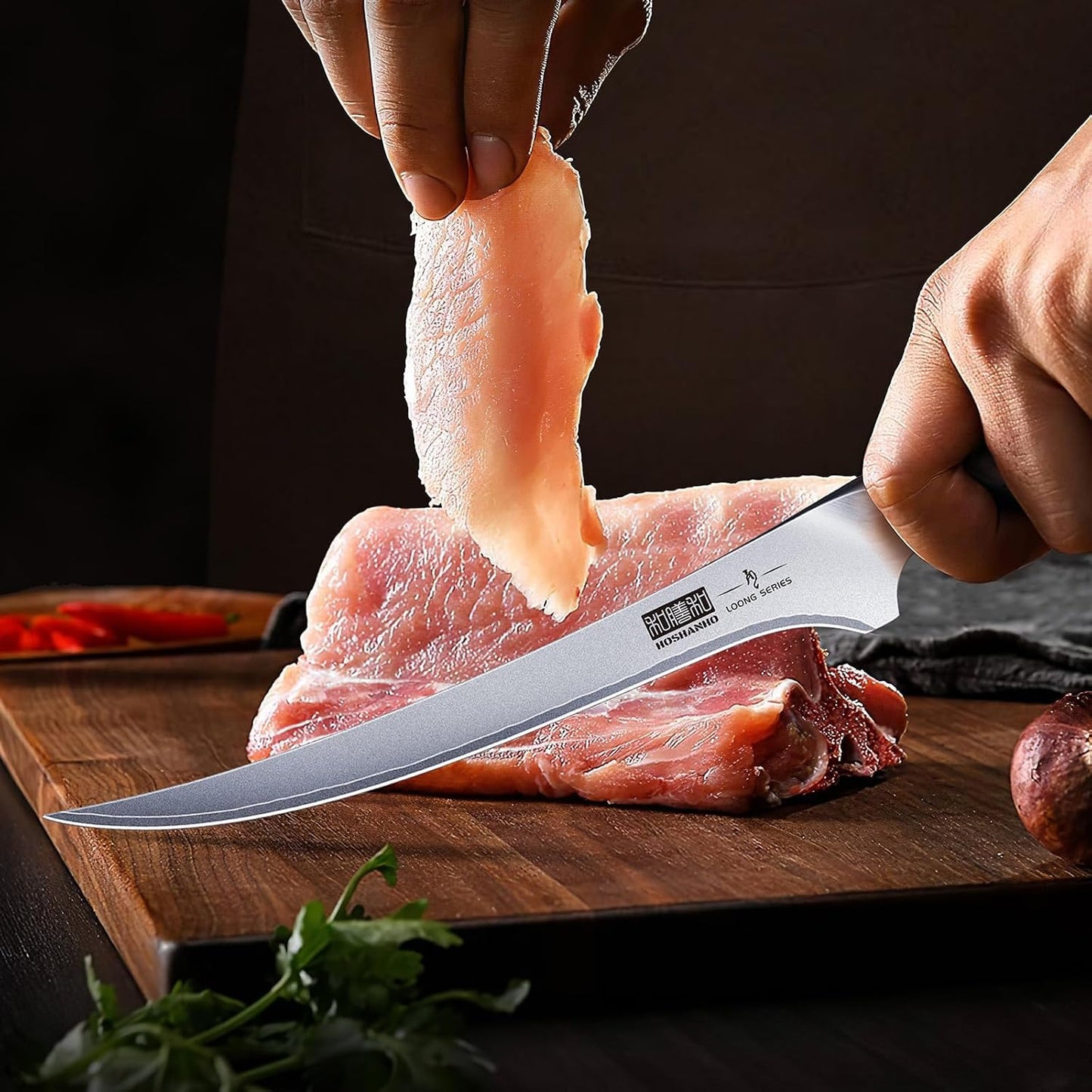 HOSHANHO - Cuchillo de filetear de 9 pulgadas, cuchillo para deshue...