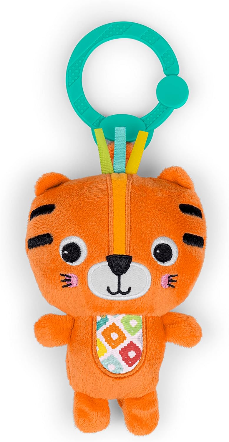 Bright Starts Jingle Joy - Juguete de alcance y sonajero para coche...