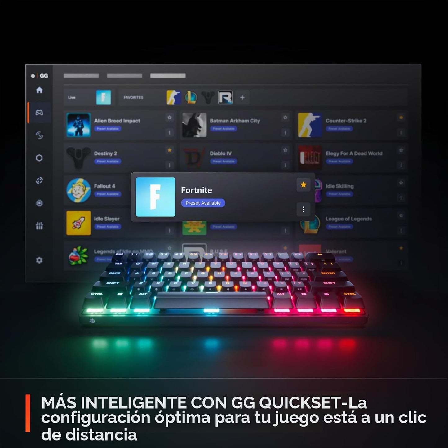 SteelSeries Apex Pro Mini Gen 3 OmniPoint 3.0 Interruptores HiperMa...