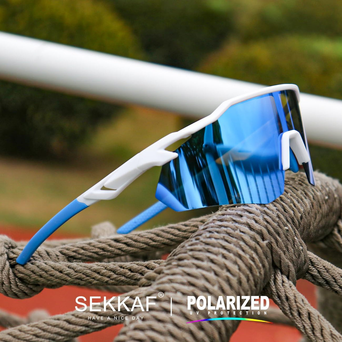 SEKKAF Gafas de sol deportivas polarizadas para hombres y mujeres,...