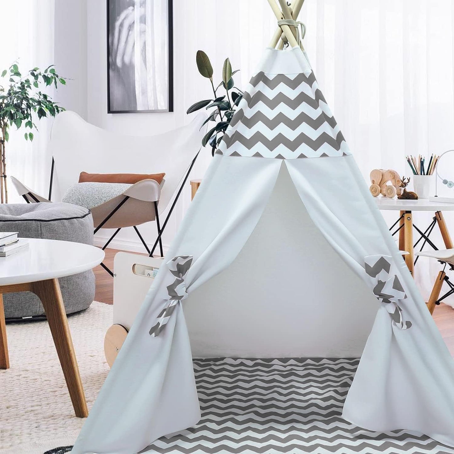 Ukadou Tienda de campaña tipi para niños, tipi, tipi, para niños, n...