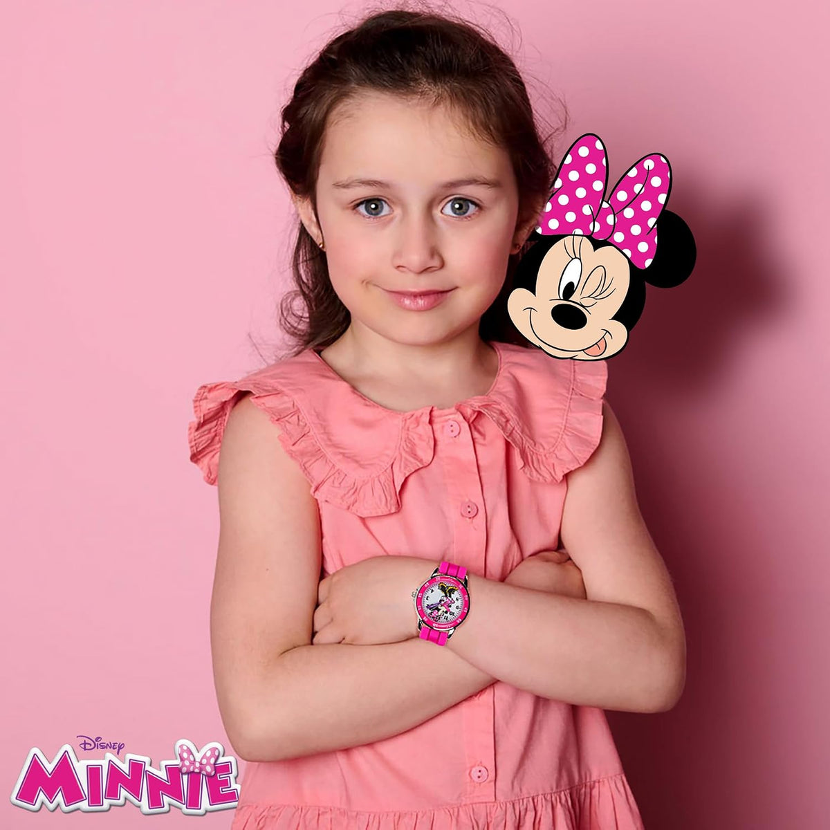 Reloj Minnie Mouse Time Teacher para niñas - Reloj analógico de apr...