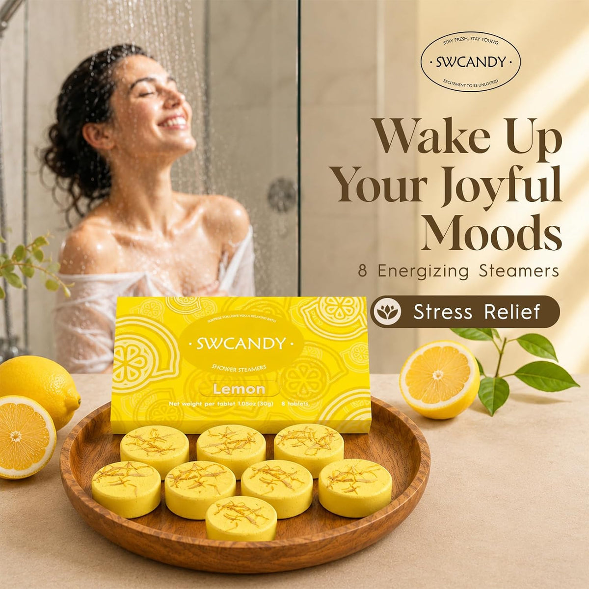 SWCANDY - Vaporizadores de ducha de aromaterapia, regalos de cumple...