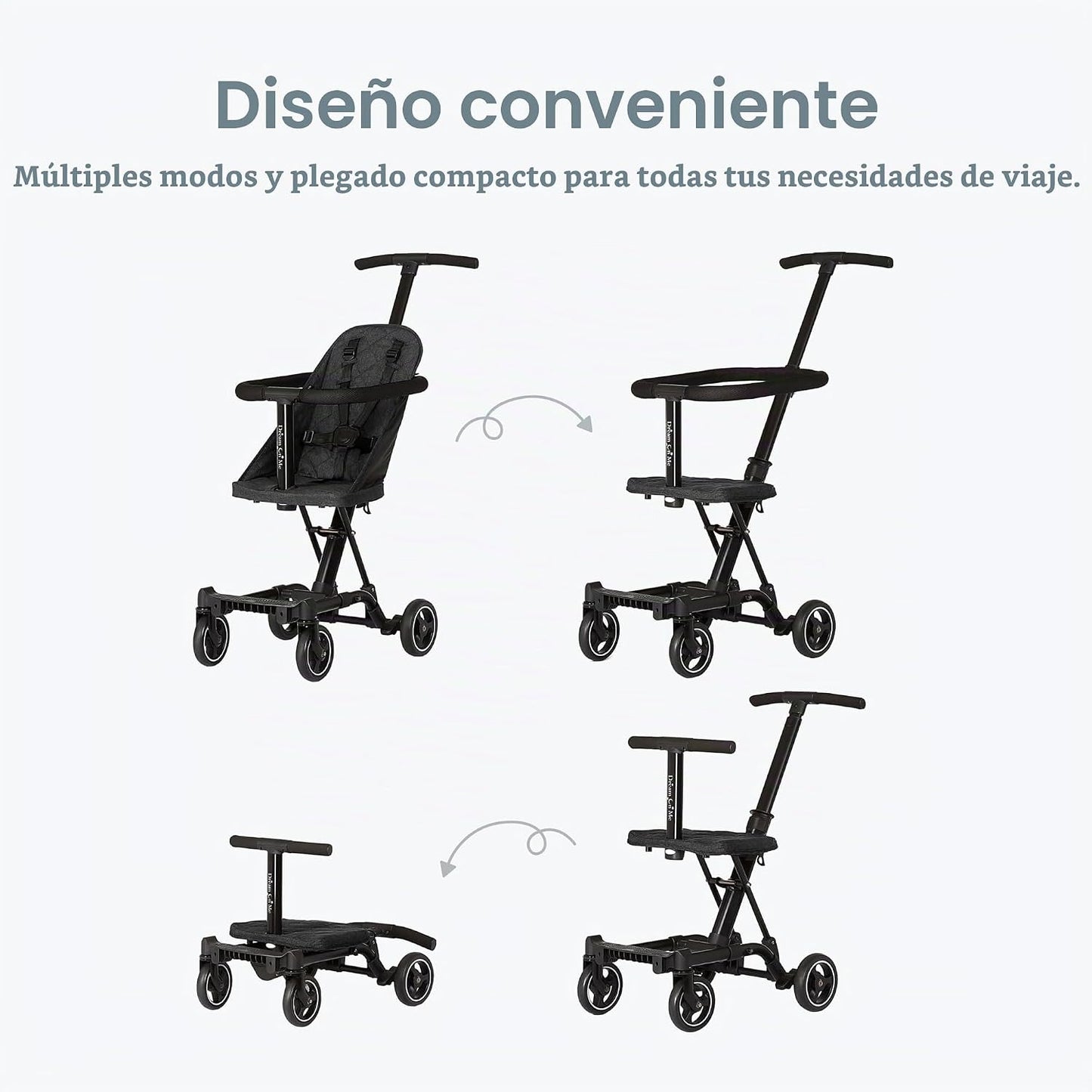 Dream On Me, Coast Stroller Rider, ligera, con una sola mano, fácil...