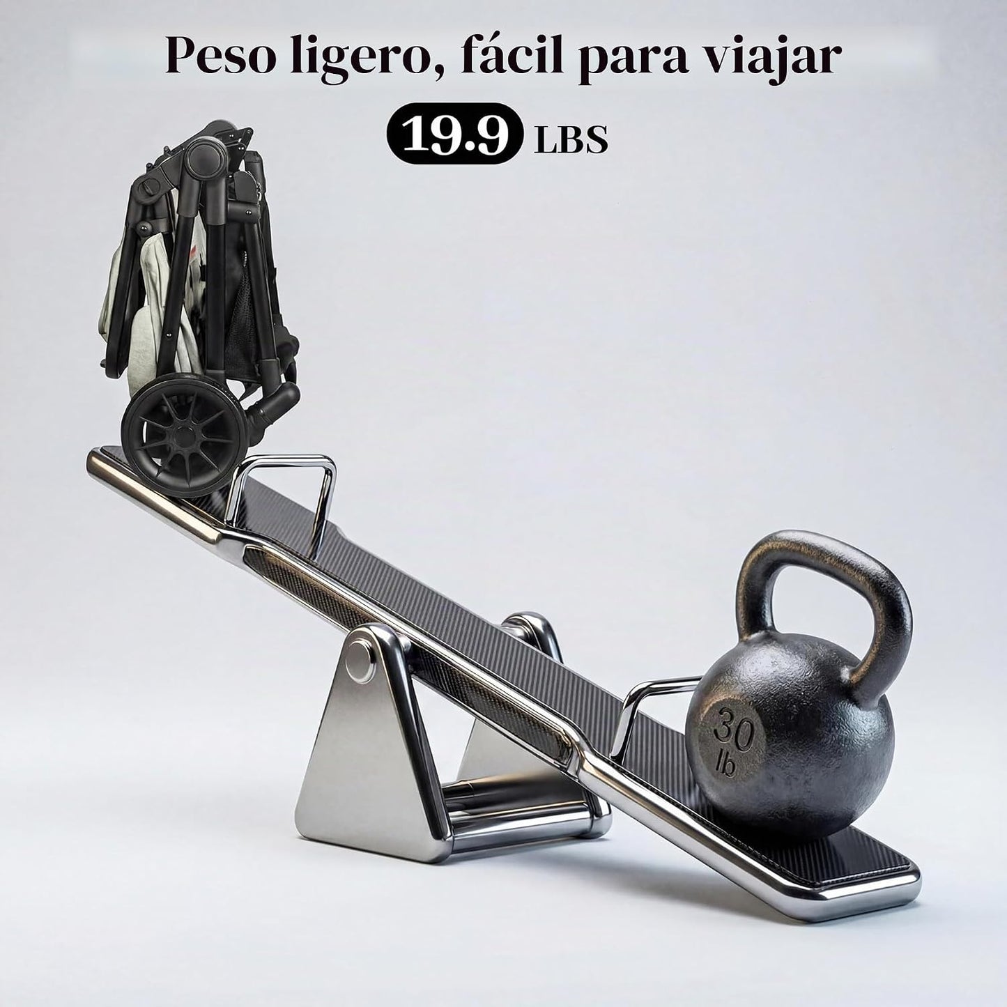 Nurtrarola - Cochecito de bebé ligero 2 en 1 con asiento reversible...
