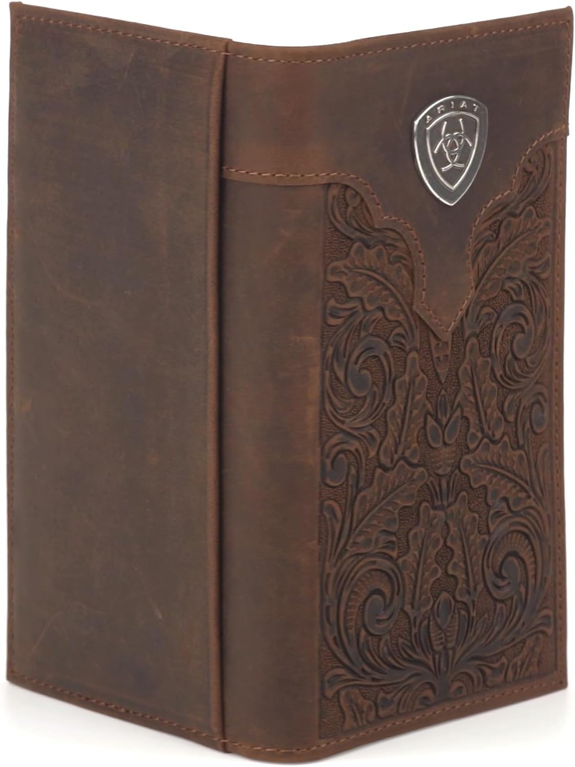 ARIAT Shield Concho - Cartera de chequera con estampado floral para...