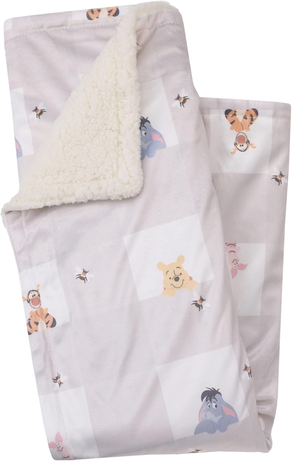 Disney Winnie the Pooh Abrazos y Panales de Miel Gris y Blanco con...