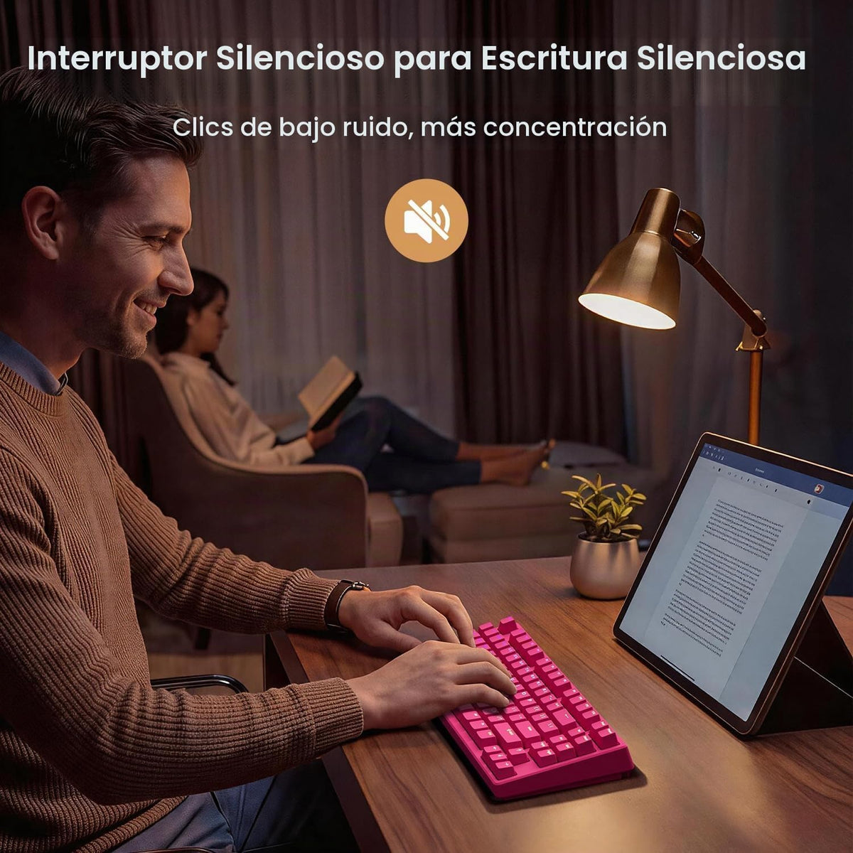 Kisnt KN85 Teclado mecánico silencioso inalámbrico, diseño del 75%,...