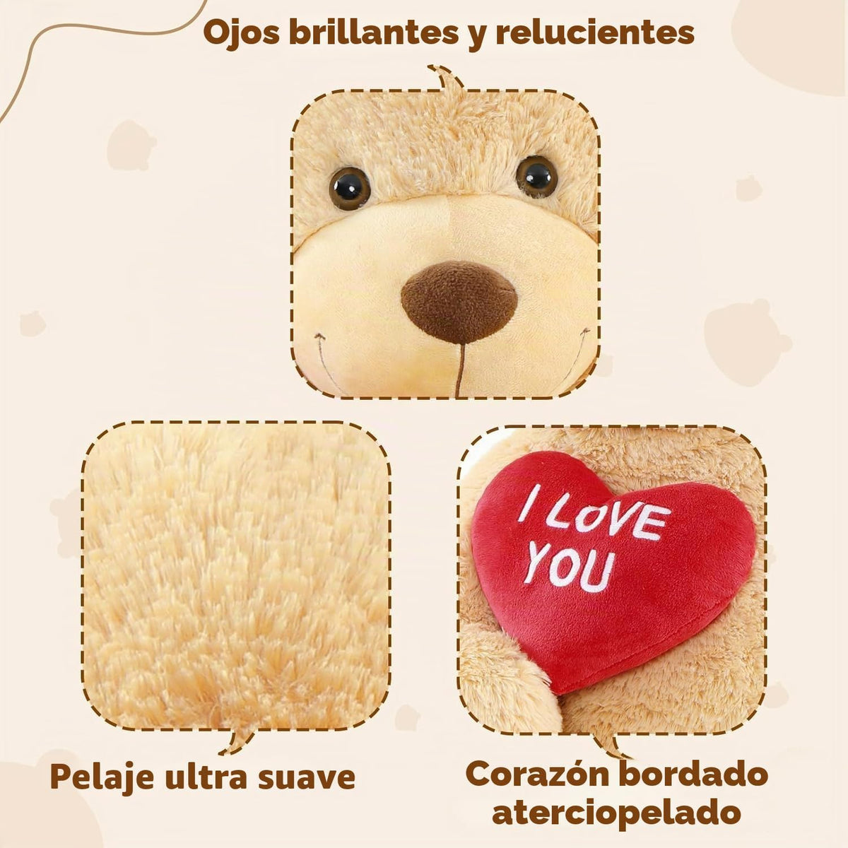 MaoGoLan Oso de peluche gigante de 10 pies de alto, con texto en in...