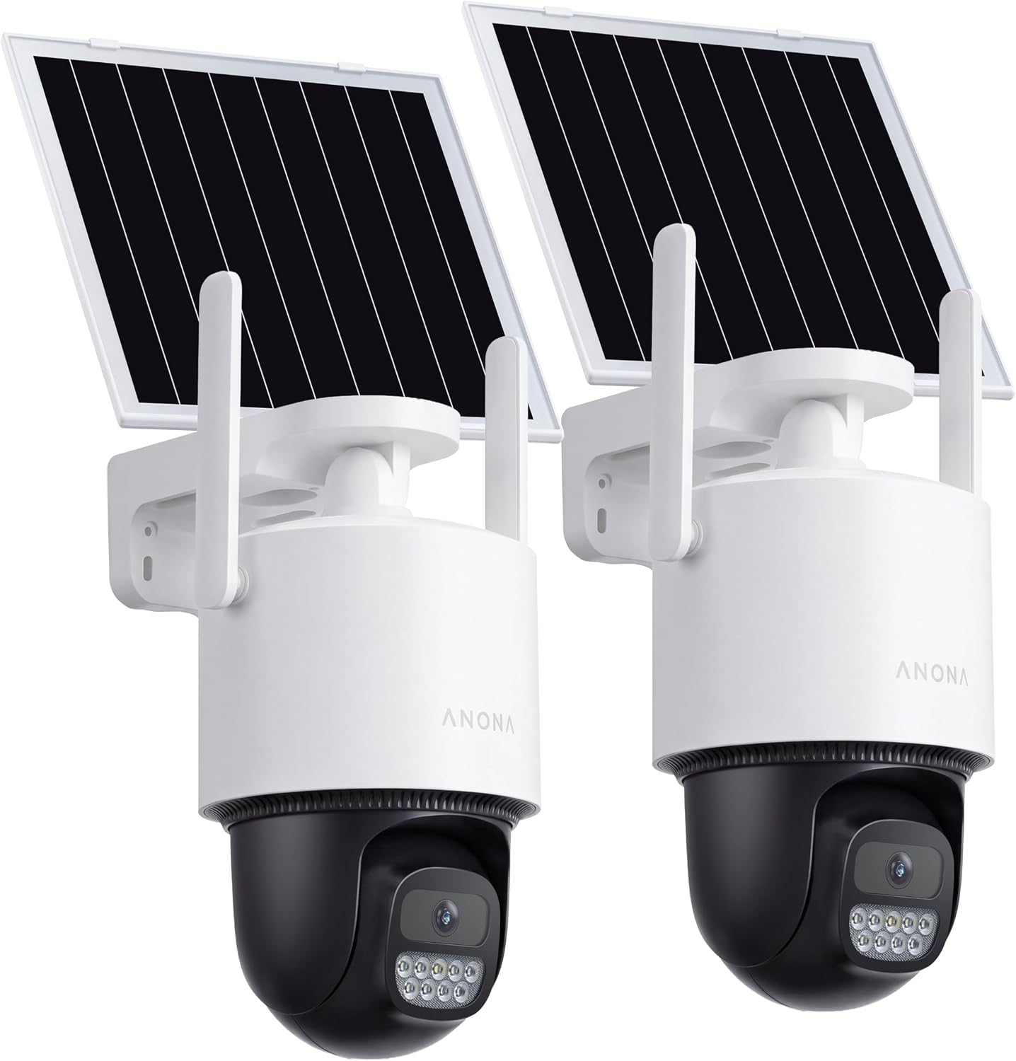 Anona Cámara de seguridad solar inalámbrica para exteriores, 2.5K 4...