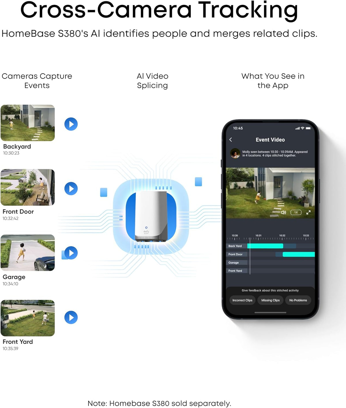 eufy Security SoloCam E42, kit de 6 cámaras, cámara de seguridad so...