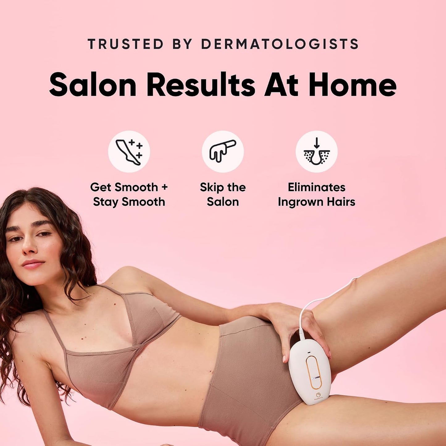 RoseSkinCo Lumi - Dispositivo de depilación láser IPL, reducción pe...