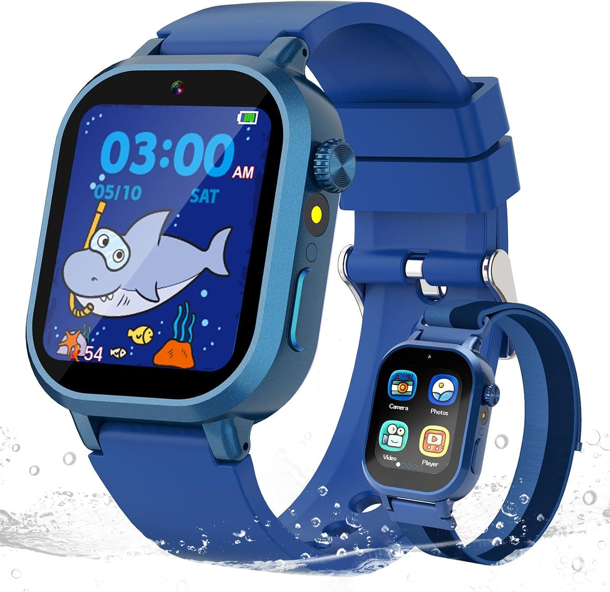 Wiszodet Reloj inteligente impermeable para niños de 3 a 12 años co...