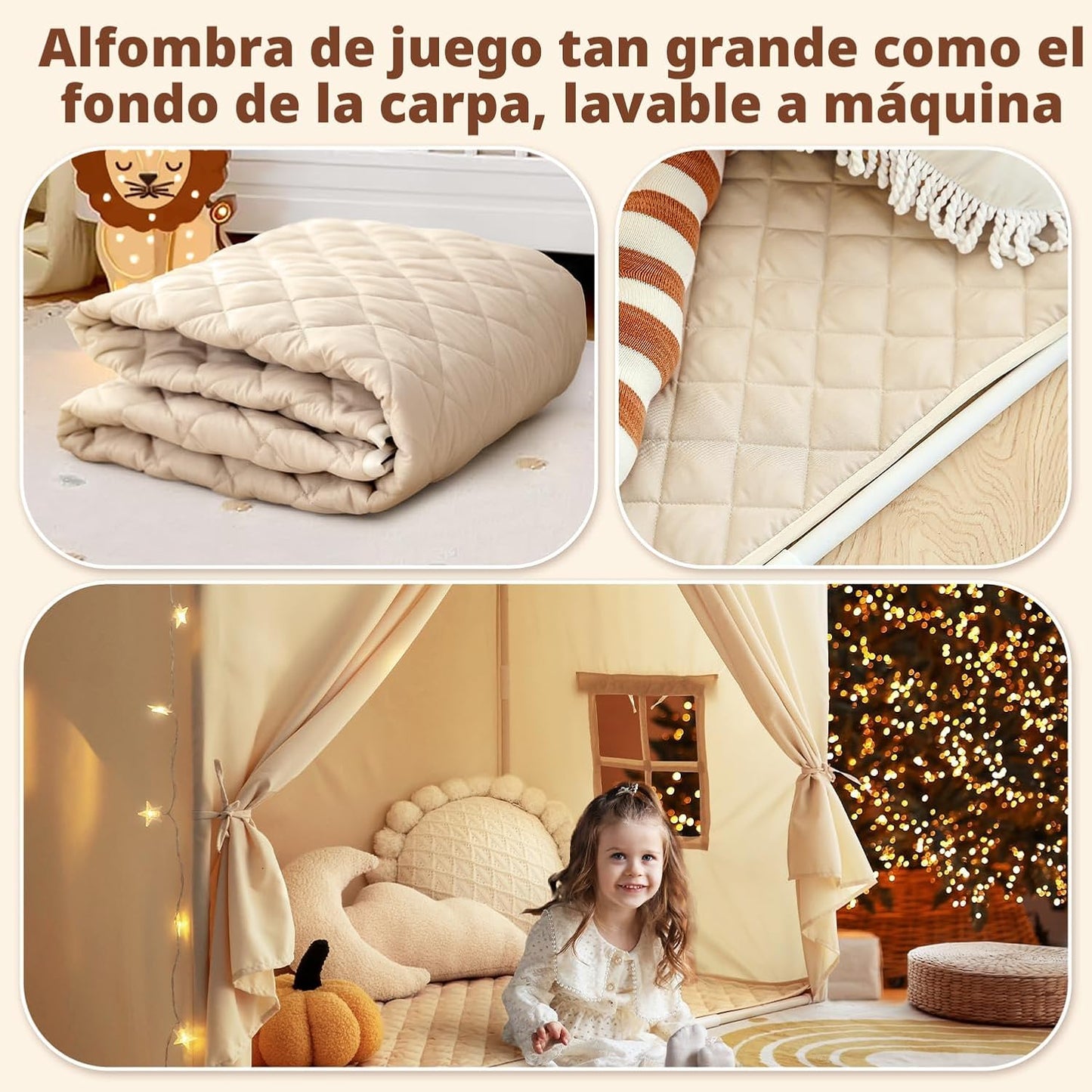 Razee - Tienda de campaña para niños con alfombrilla acolchada, tie...