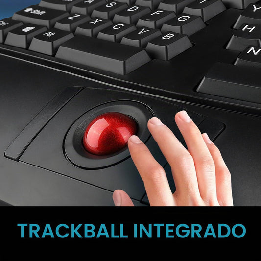 Adesso Teclado ergonómico inalámbrico 2 en 1, WKB-3500UB, negro | E...