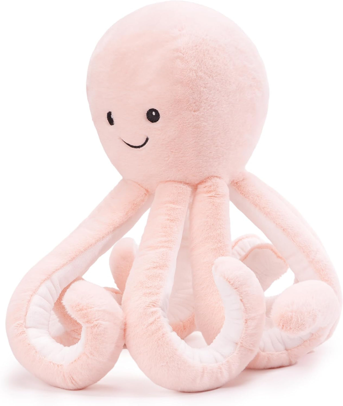 WEIGEDU Juguete de peluche de pulpo, color rosa | Linda almohada oc...