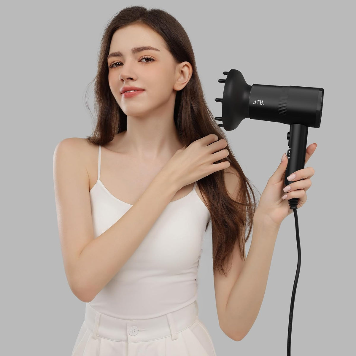 AINA Secador de Cabello con Difusor, Secador de Cabello para Mujere...