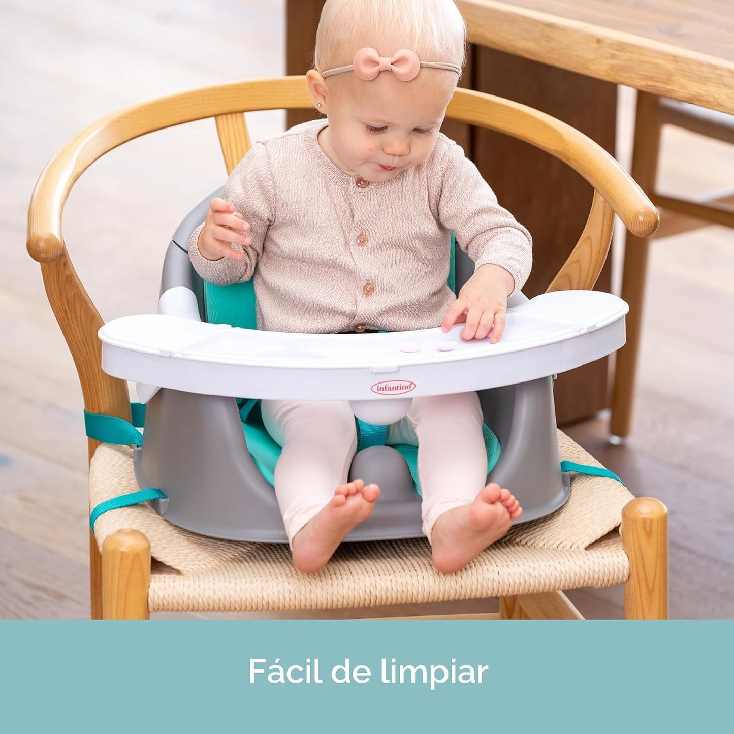 Infantino Asiento y elevador de descubrimiento 3 en 1, con música y...