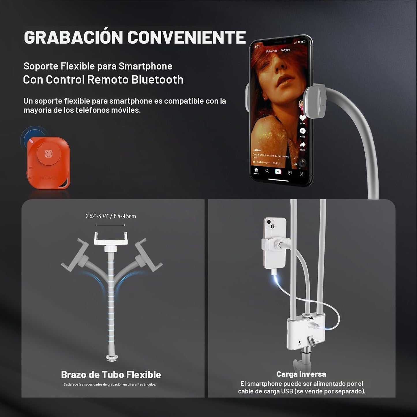 Kit de luz estética RGB NEEWER actualizado con control de aplicació...
