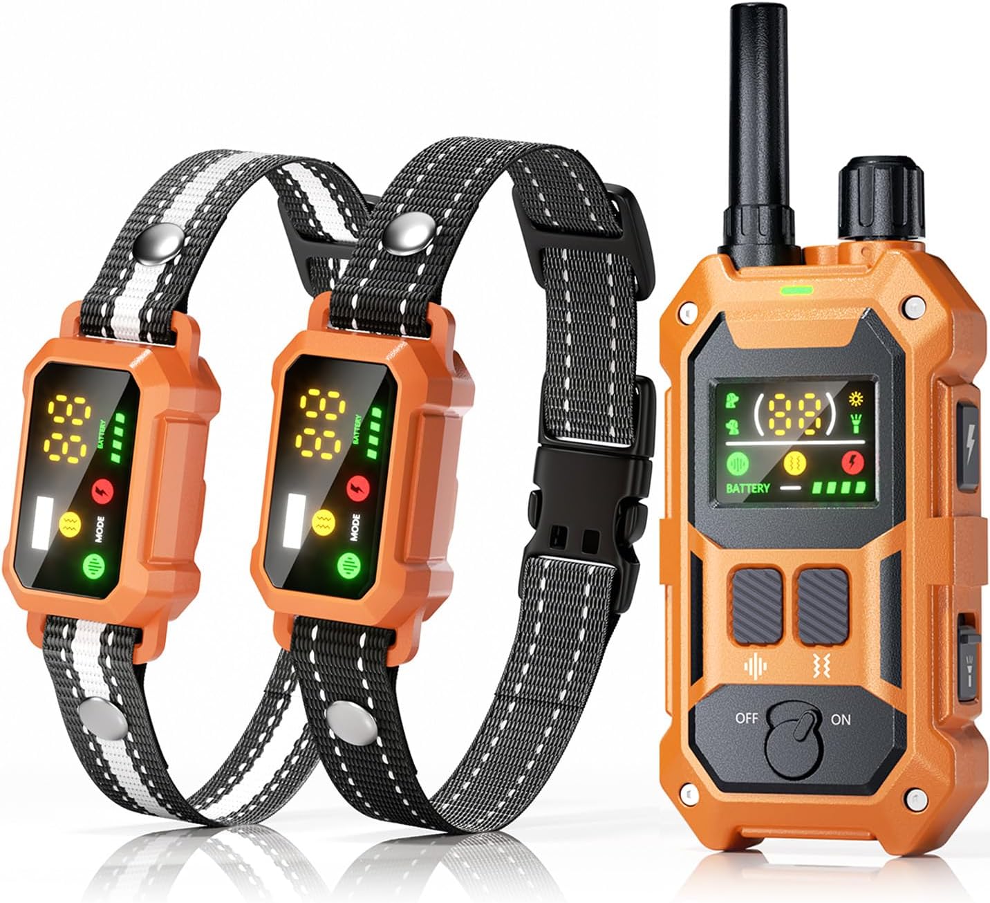 BLACKDOG Collar militar de choque para perro, 2 perros (5-150 libra...
