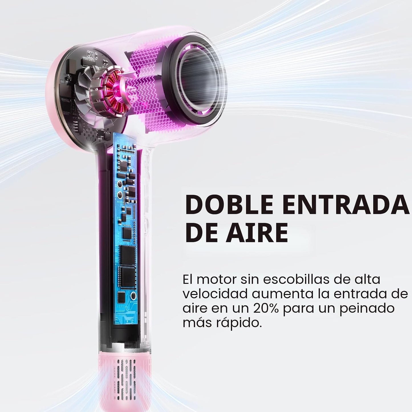 Wavytalk Turblow Pro - Secador de pelo de secado rápido con difusor...