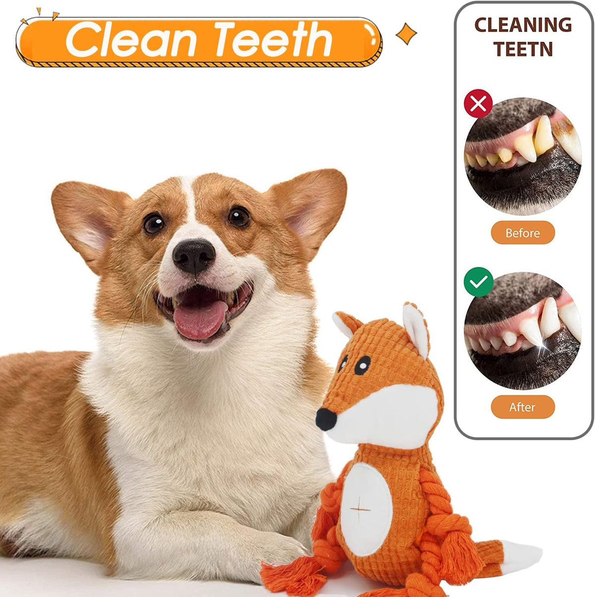 HUGEME Juguetes de cuerda para perros para mantenerlos ocupados - J...