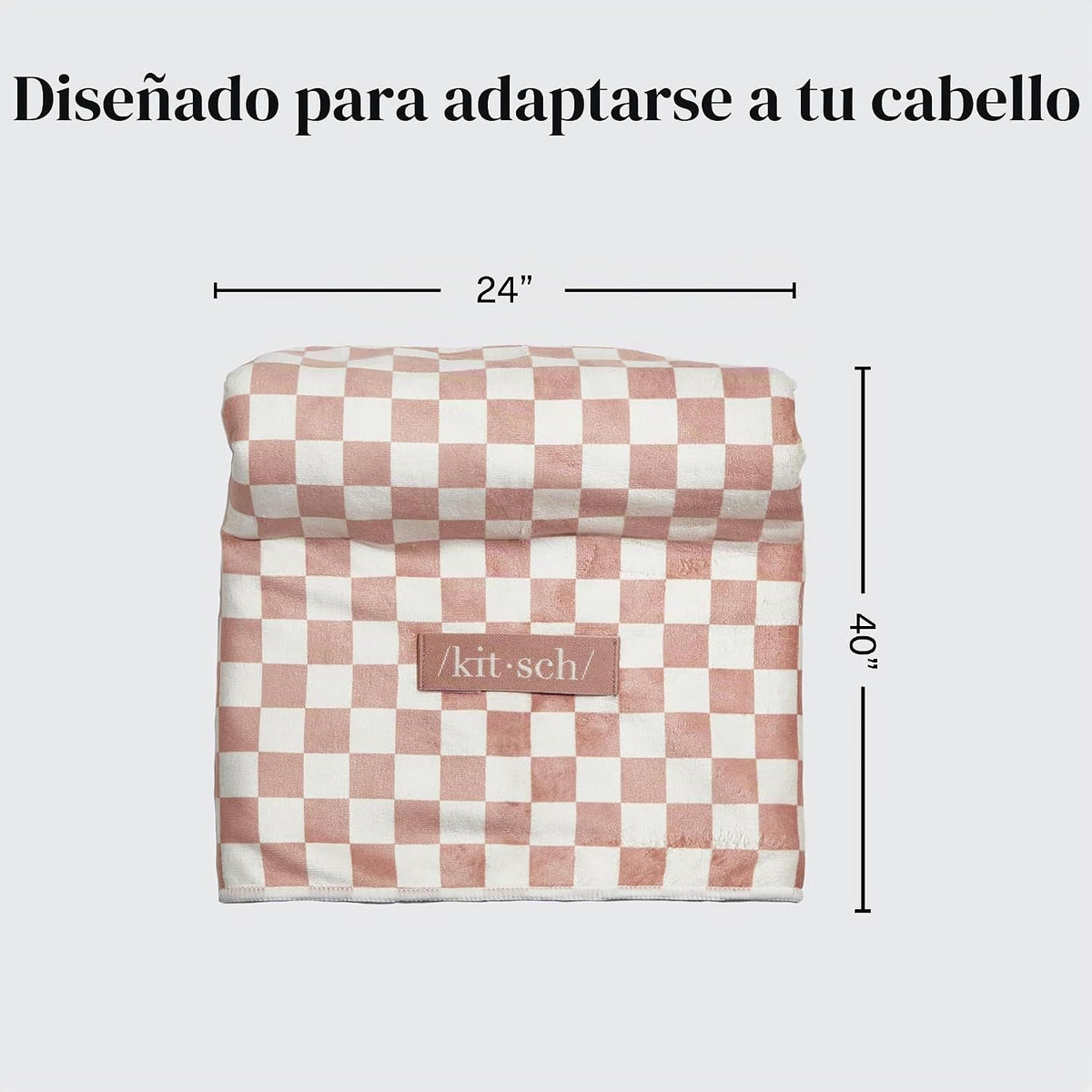 Kitsch Toalla de pelo de microfibra XL para mujer | Toallas de micr...