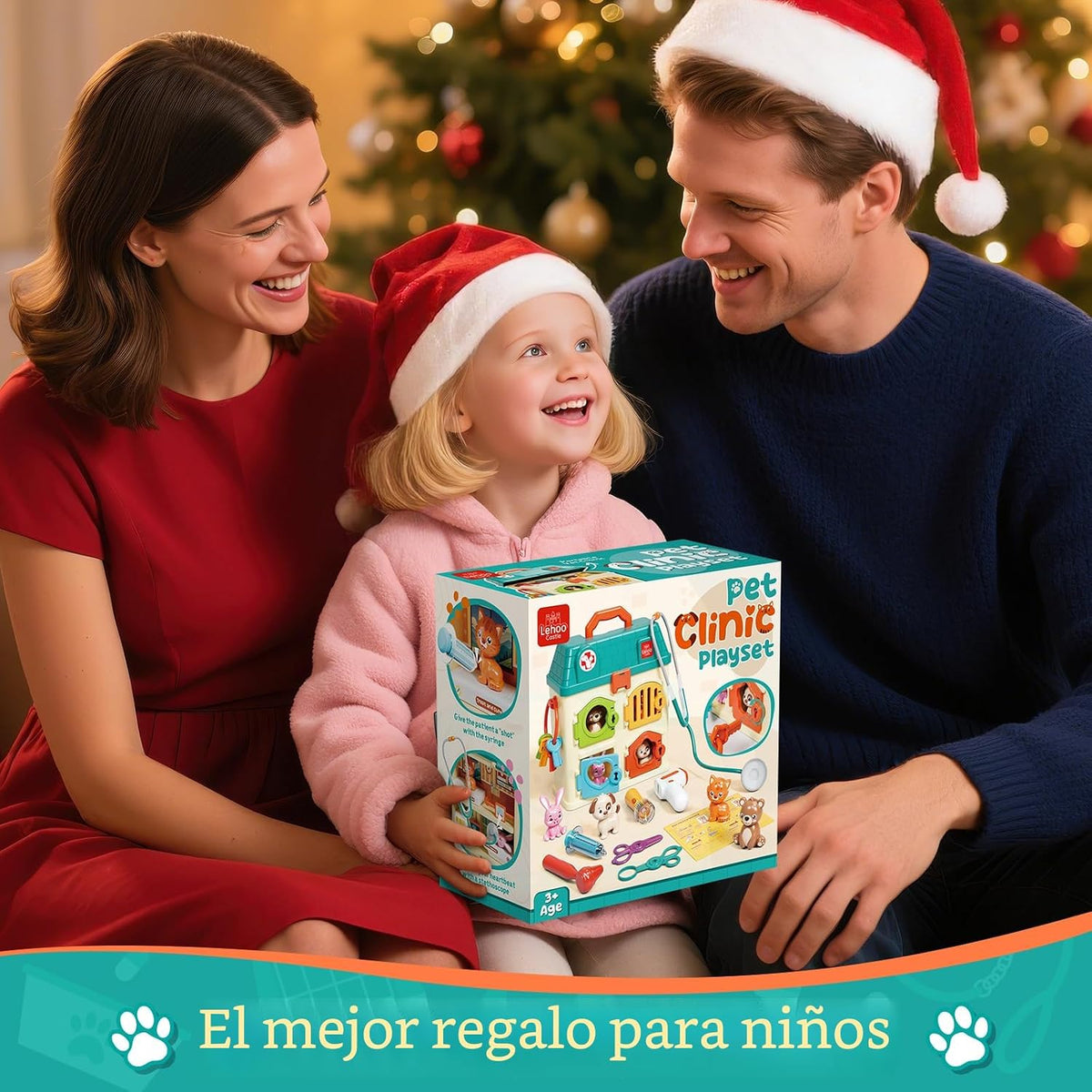 Lehoo Castle Juego de veterinario para niños, juguetes veterinarios...