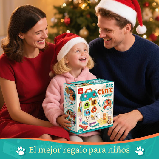 Lehoo Castle Juego de veterinario para niños, juguetes veterinarios...