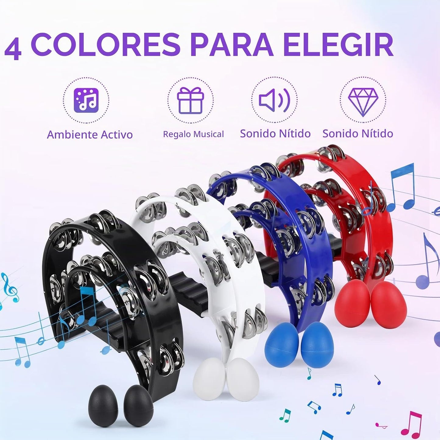 Pandereta instrumento musical para iglesia de adultos, panderetas d...