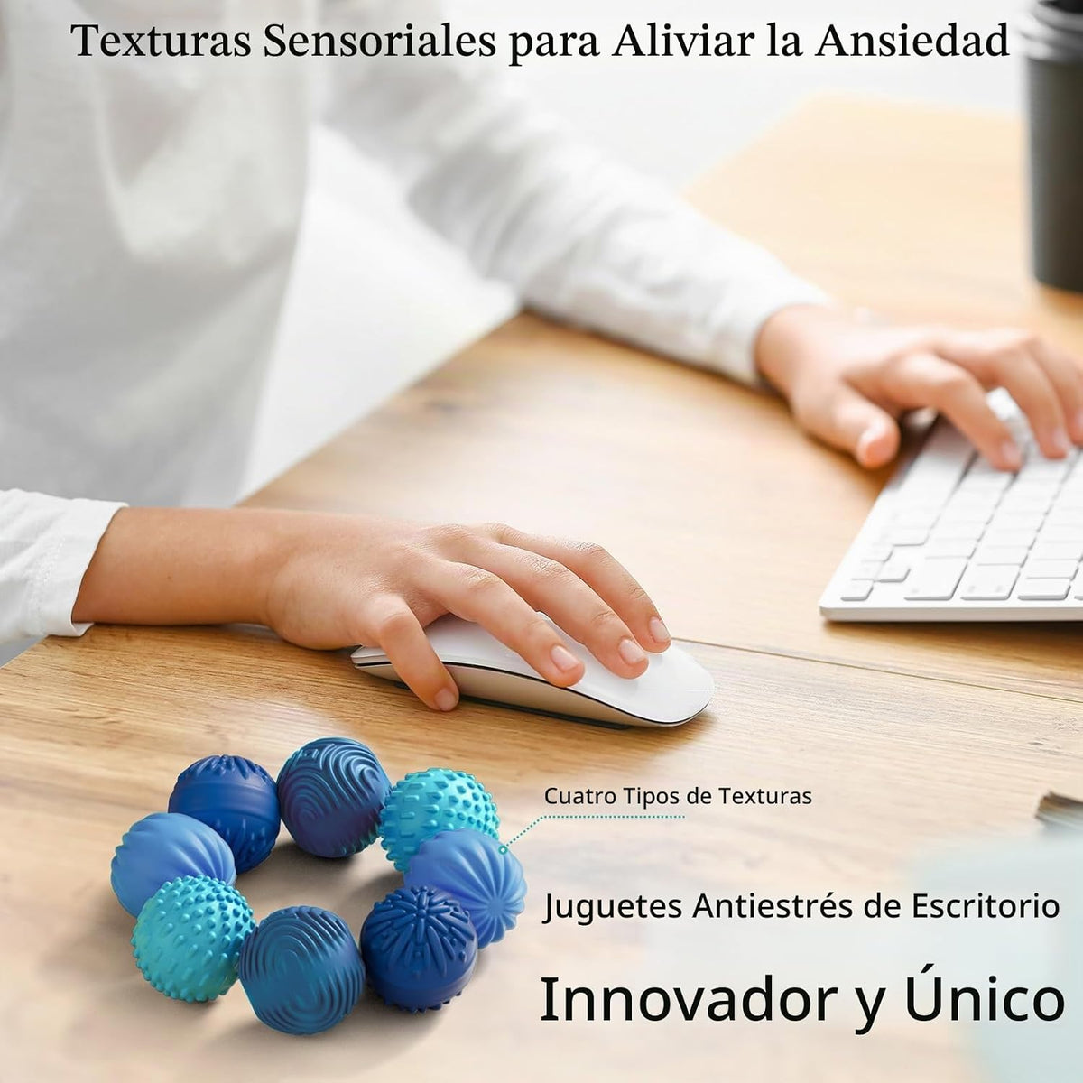 luckdoor Bolas Magnéticas de Silicona Juguetes Fidget para Adultos...