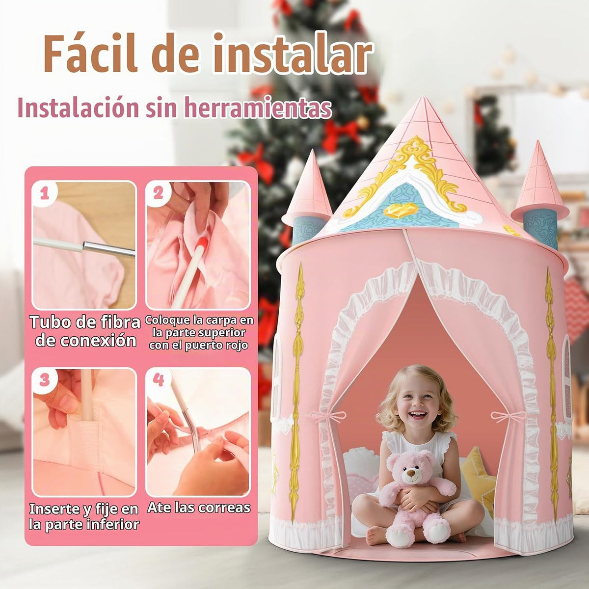 Skirfy Tienda de Juego para Niñas Niñas Pequeñas Tiendas de Princes...