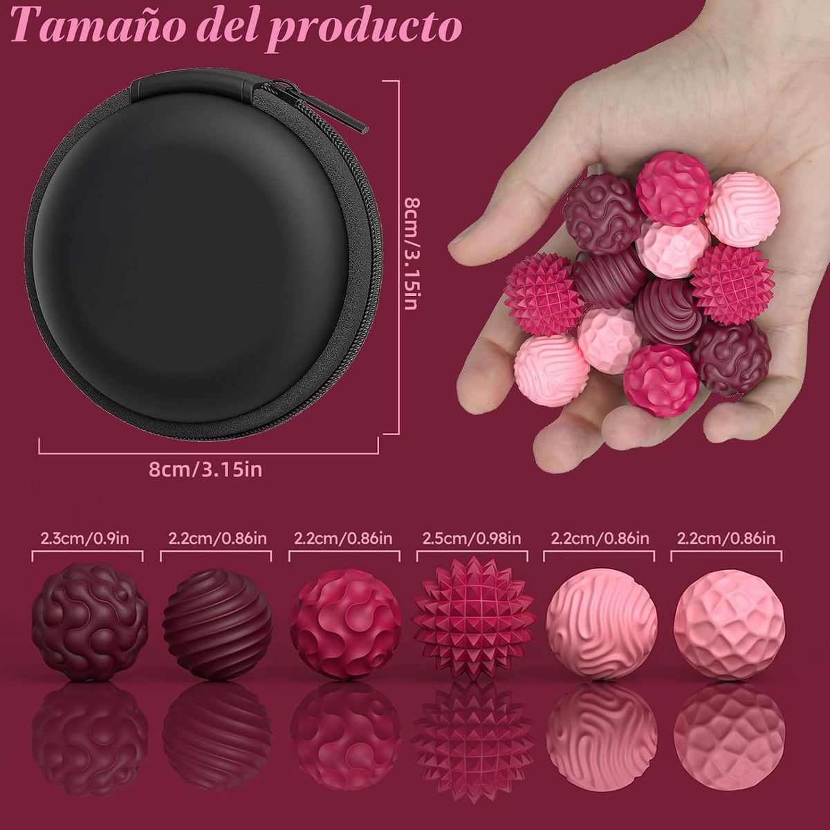 Bolas Magnéticas de Silicona, Juguetes para Personas Inquietas para...