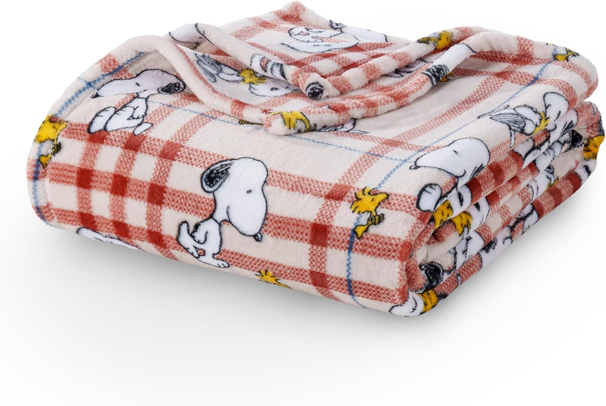 Berkshire Blanket Peanuts® VelvetLoft® - Manta de felpa de Snoopy d...