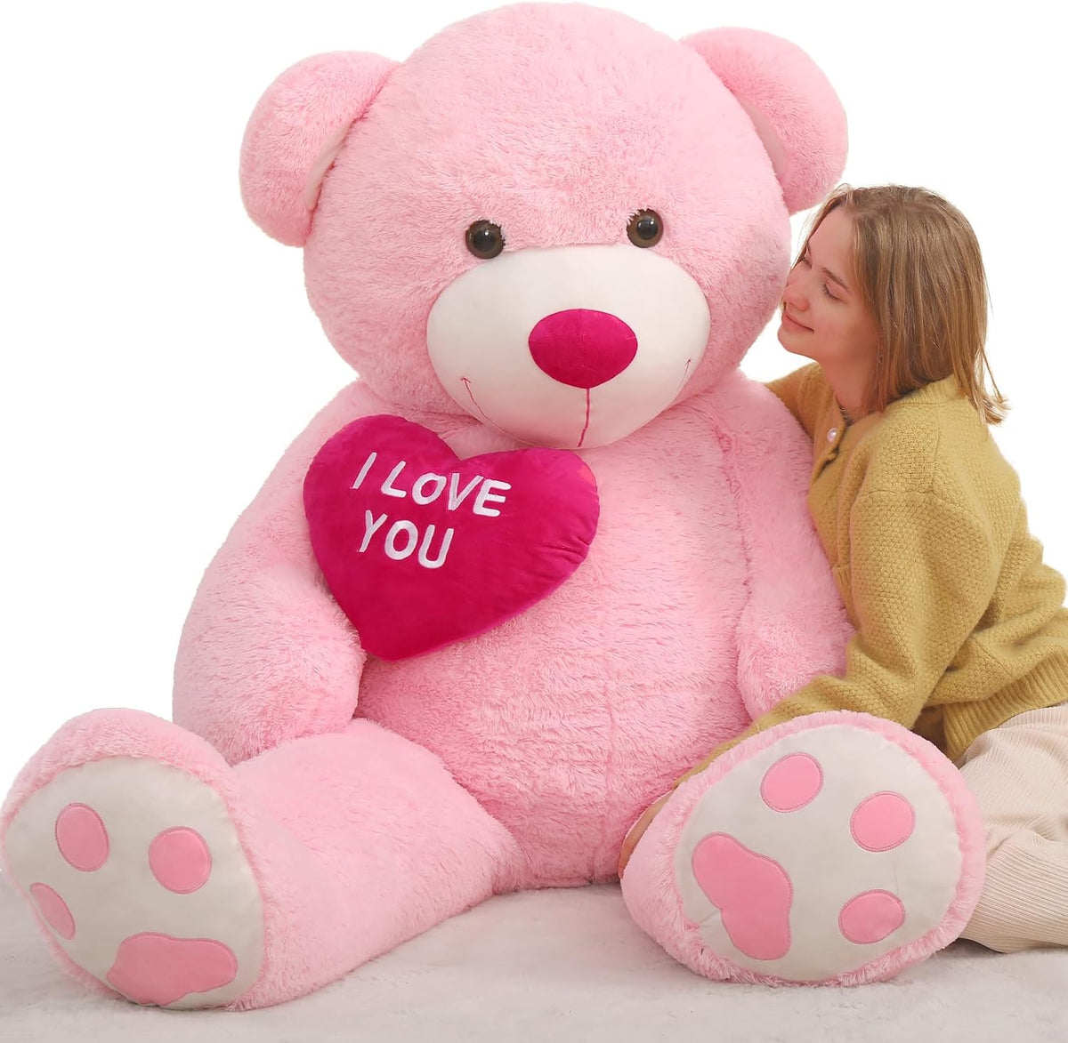 BENINY Oso de Peluche Grande de 1.52m, Oso de Peluche Grande con Co...
