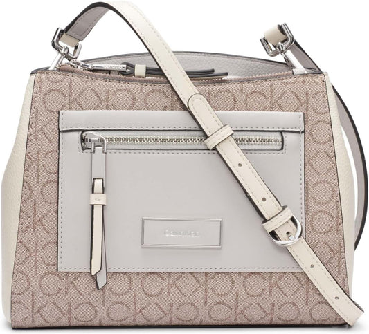 Calvin Klein Bolso bandolera Hadley con tres compartimentos para mujer