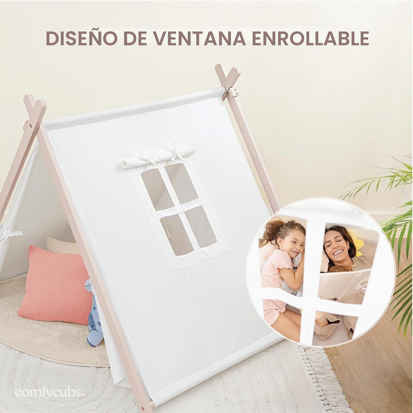 Tienda de campaña infantil Comfy Cubs - Tipi de algodón transpirabl...
