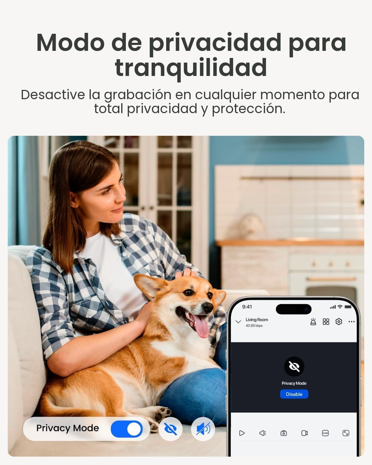 REOLINK Sistema de cámara de seguridad para el hogar, 3MP HD Plug-i...
