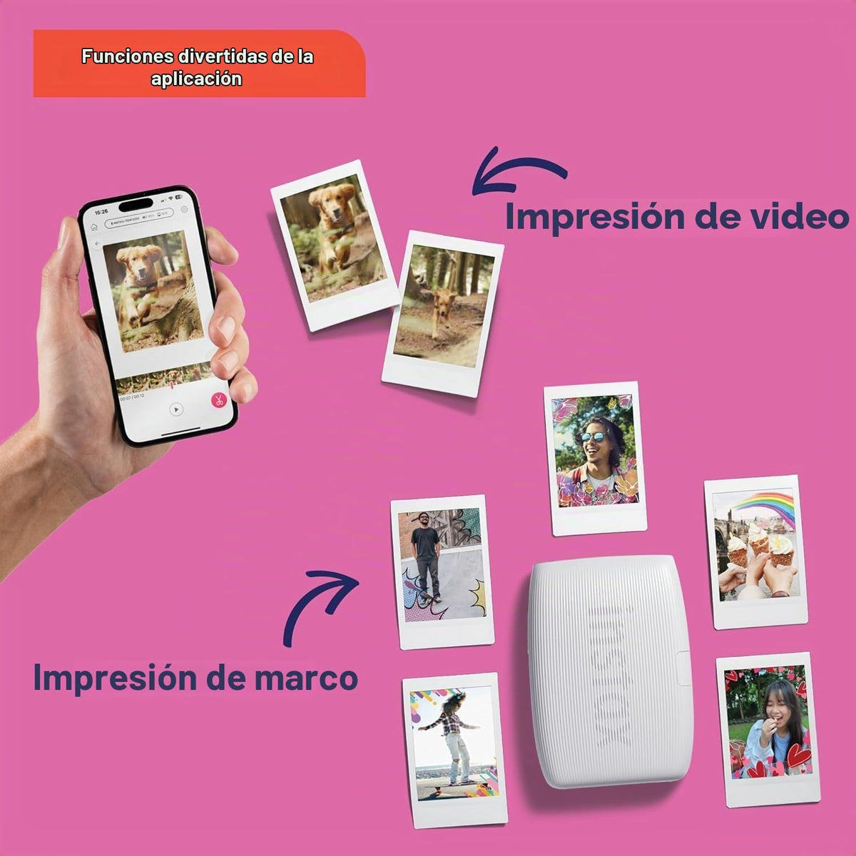 Fujifilm Instax Mini Link 3 Impresora para Smartphone Verde Salvia...