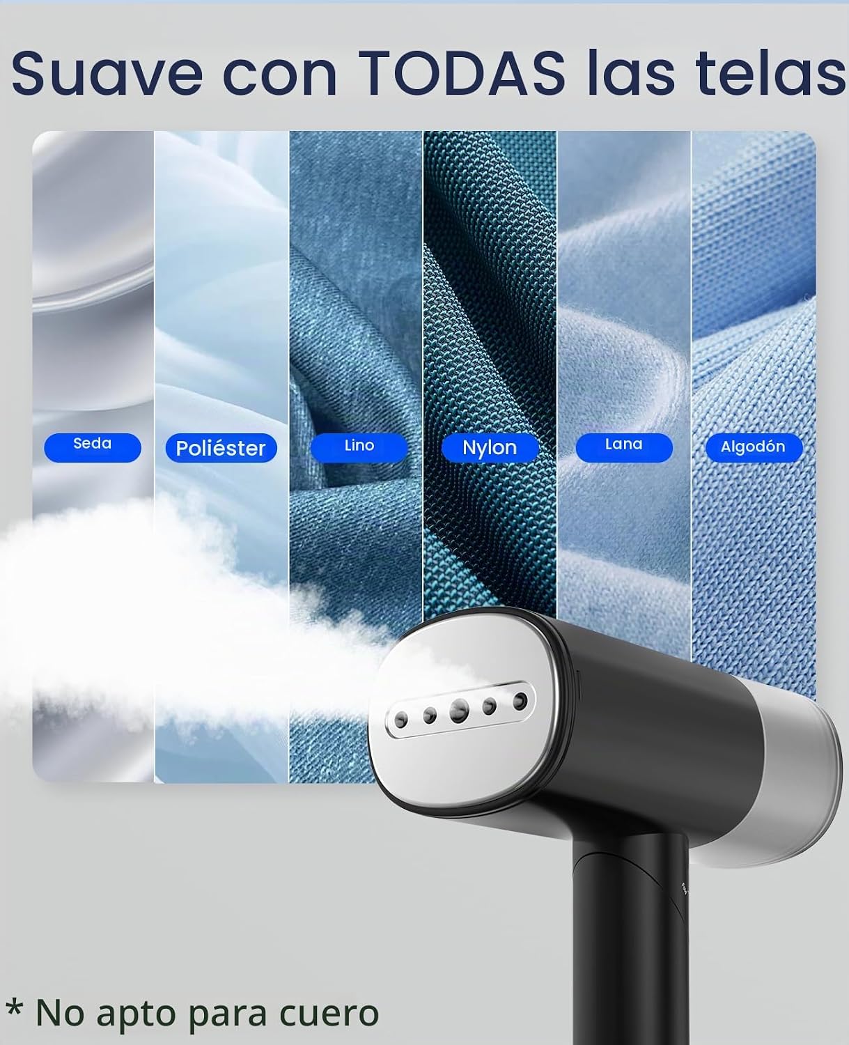 Vaporizador de mano para ropa, vaporizador de viaje plegable de 120...