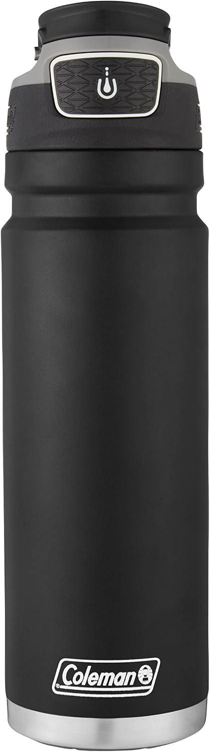 Coleman Autoseal FreeFlow - Botella de agua de acero inoxidable, co...