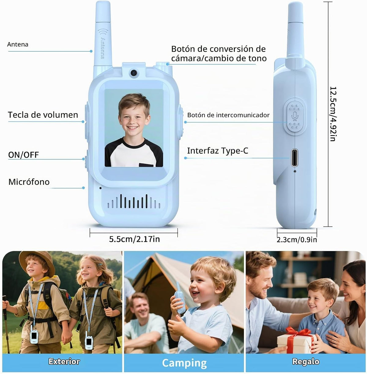 Walkie Talkies de video para niños de BlueFire \u2013 Radios de jug...